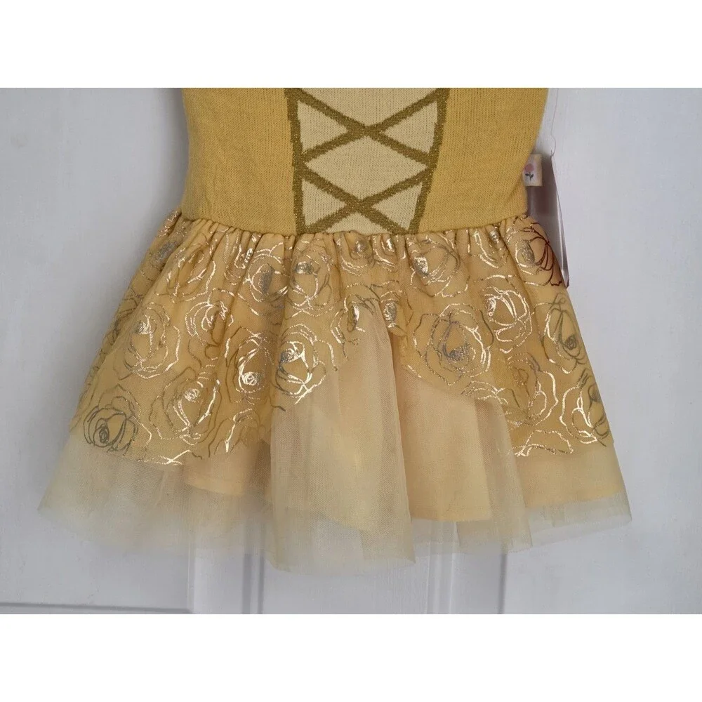 This is a Disney Princess toddler girl Belle cosplay dress in yellow -  SIZE 18M - Picture 9 of 10